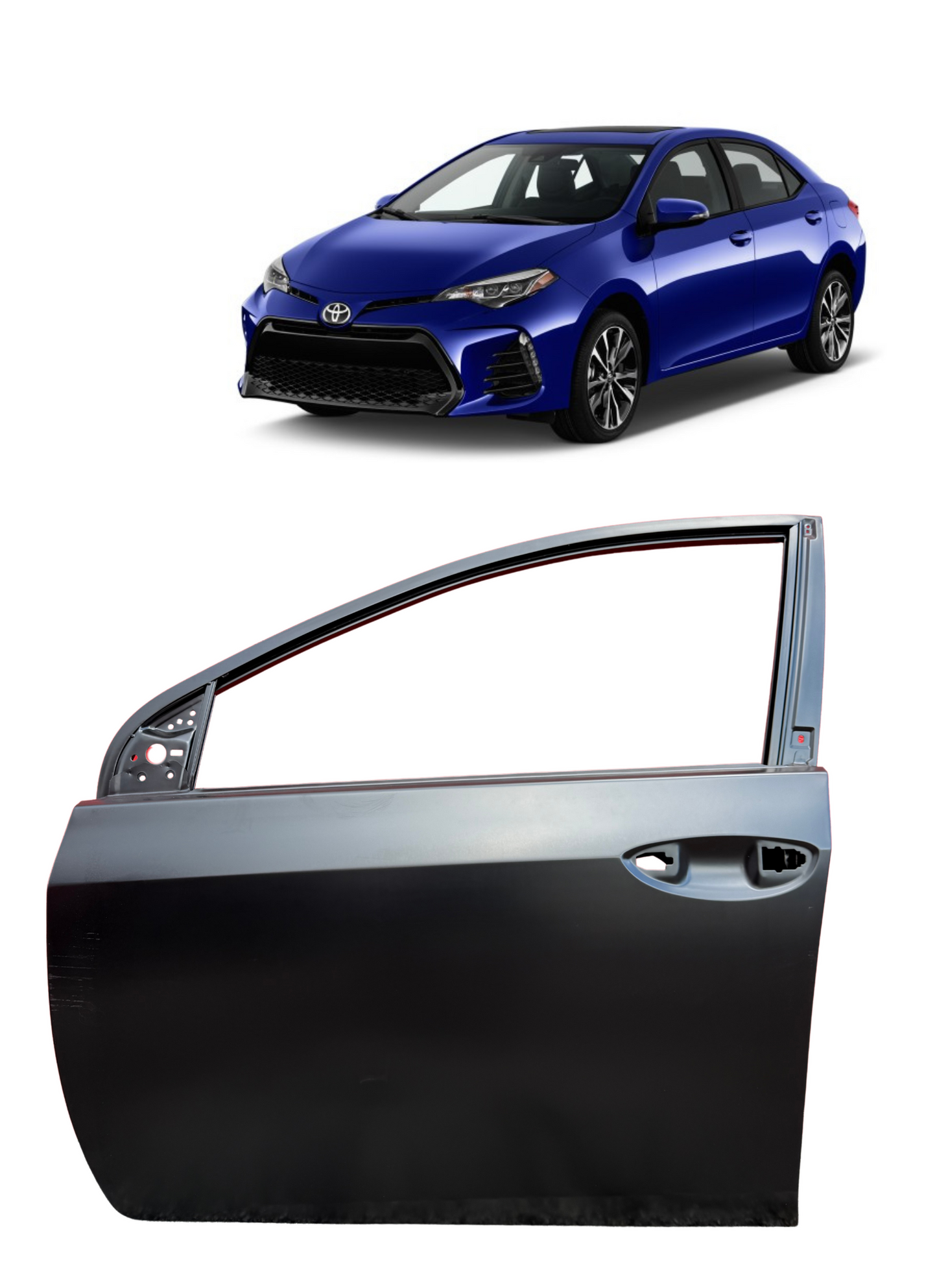 2014-2019 Toyota Corolla Aftermarket Door Shells - Primed