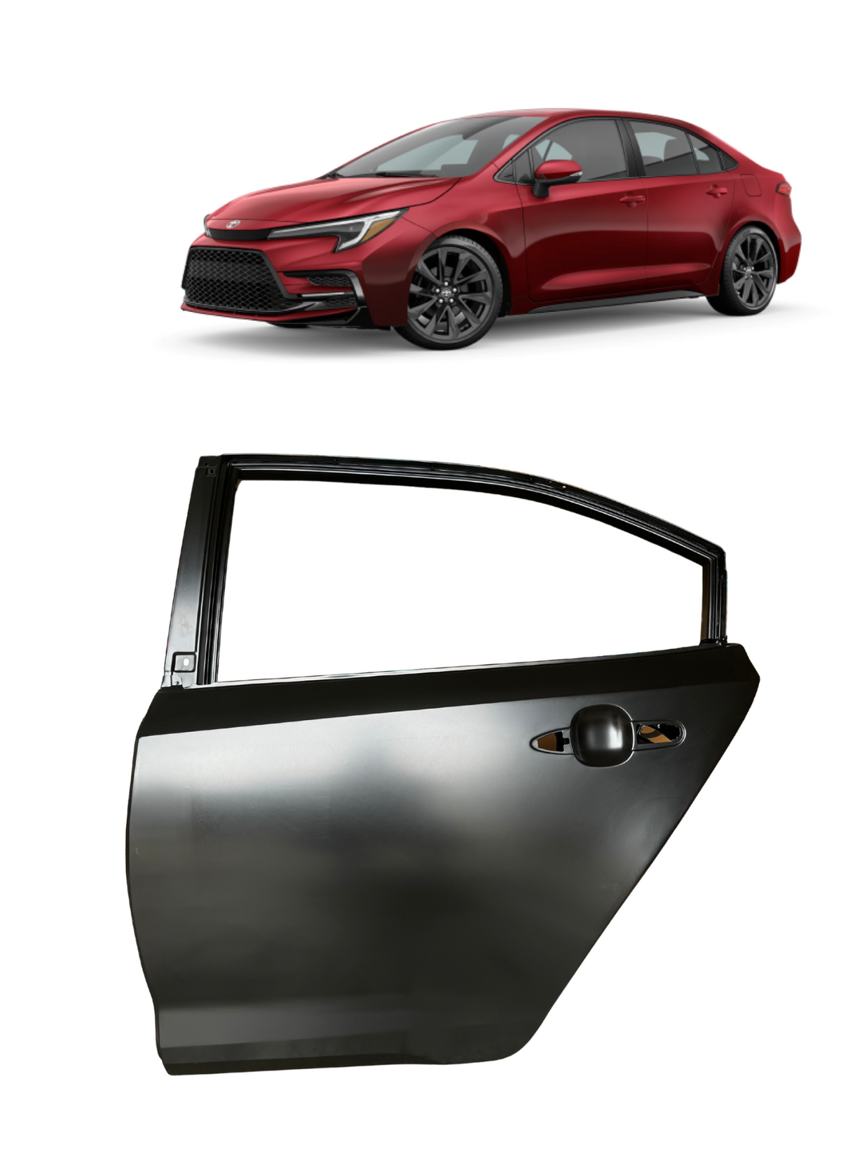 2020-2026 Toyota Corolla Aftermarket Door Shells - Primed