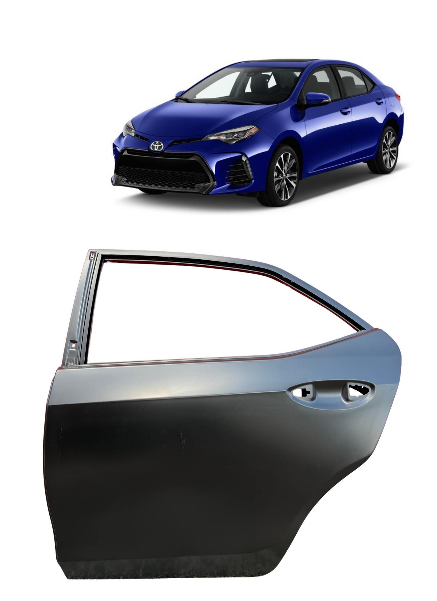 2014-2019 Toyota Corolla Aftermarket Door Shells - Primed