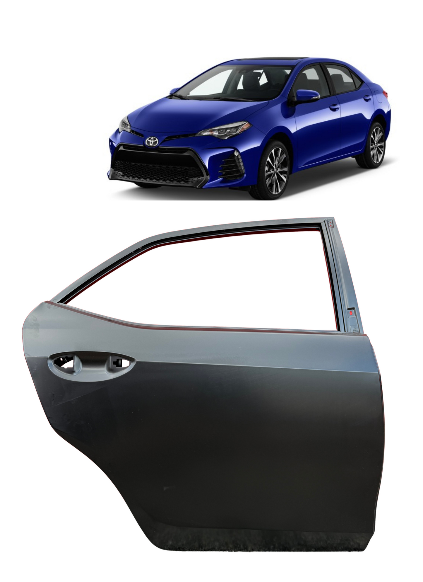 2014-2019 Toyota Corolla Aftermarket Door Shells - Primed
